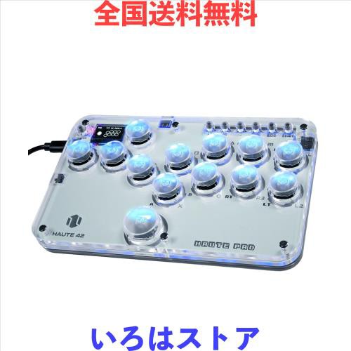 レバーレスアケコン 超薄型オールボタンアケコンfor PC/Switch/PS4 PS3 RGBライト DIY ホットスワップ 連射機能 格闘ゲームコントローラの通販は