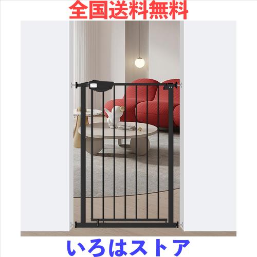 Seogva ベビーゲート 三重ロック 高さ92cm 拡張フレーム ベビーゲート つっぱり 扉付き 幅100cm以上 ピーナッツロック ホワイト 赤ちゃんの通販は 8,281円