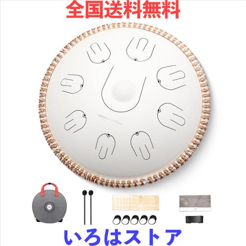 MOOZICA スリットドラム タングドラム 14インチ 17音符 ハ長調 C Major ハンドパン スチールタンダム オクターブオーバートーンデザイン