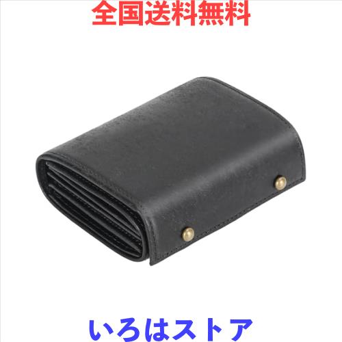 [prosperous] 二つ折り財布 メンズ 2つ折り イタリア レザー ミニ財布 コンパクト箱型小銭入れ小さい財布 二つ折り 箱状財布 大容量 L字