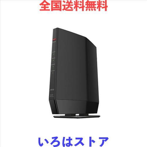 BUFFALO?無線LAN親機11ax/ac/n/a/g/b 4803+573Mbps?WSR-5400AX6P-BK