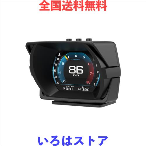 wiiyii obd2マルチメーター、車載ヘッドアップディスプレイ、OBD+GPS+チルトメーター付 ，A450 obd2マルチメーター は回転速度、燃費、多