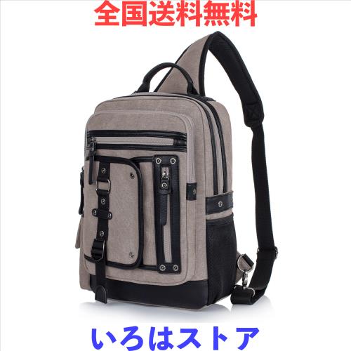 [Ｂａｓｉｃｐｏｗｅｒ] ベーシックパワー ボディバッグ ワンショルダーバッグ メンズ ミリタリーバッグ 斜めがけバッグ ビッグ 帆布 A4