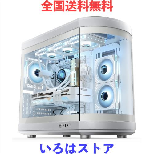 AsiaHorse Micro ATX PCケース ミドルタワー 白 ホワイト AsiaHorse白