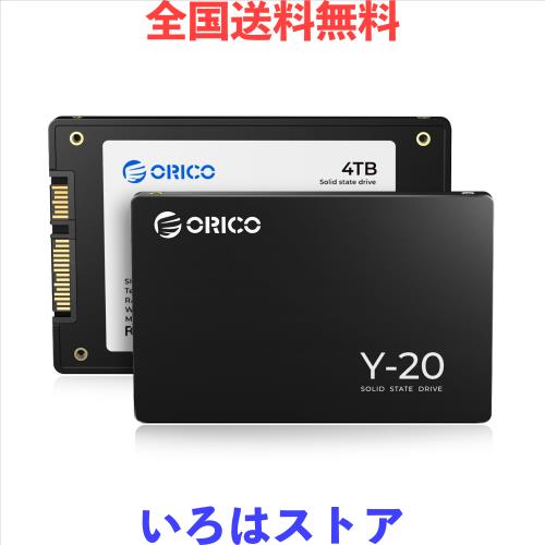 ORICO Y20 4TB 内蔵型SSD 2.5インチ 7mm 3D NAND採用 SATAIII
