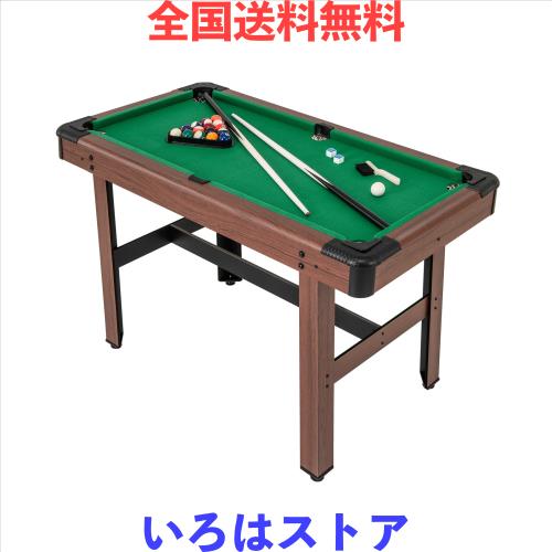 Giantex ビリヤード台 幅122x 奥行き61x高さ76cm ビリヤードセット 子供用 大人用 プールテーブル ビリヤード用品 在宅ゲーム レジャー