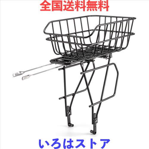 CXWXC 自転車 後ろカゴ リアキャリア 高耐久性 取付簡単 アルミ製 (CX-CL700＆H522)