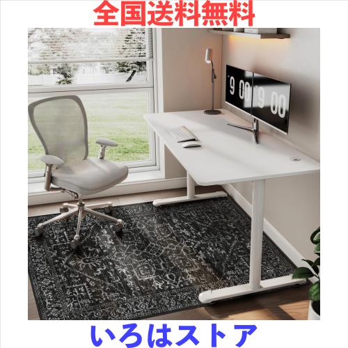 チェアマット デスクマット ゲーミングマット 150×190cm 滑り止め 大判 デスク 床保護 傷防止 フローリング オフィスチェア 騒音対策 床