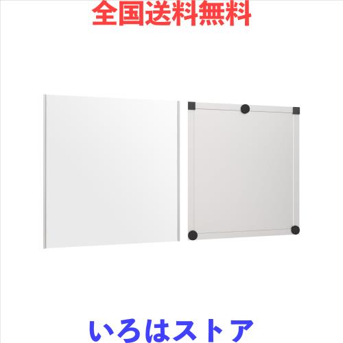 brisafe 割れない 浴室ミラー 鏡面フィルム 40×45CM 曇らない 防水 お風呂 浴室鏡 マグネットタイプ 防災 地震対策 おしゃれ シルバー