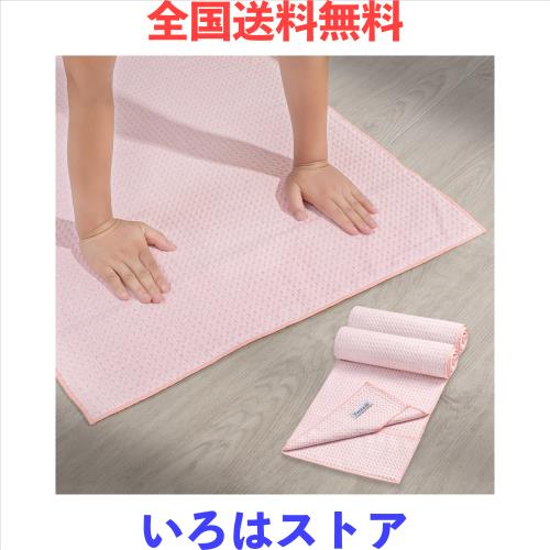ヨガタオル ホットヨガ ヨガマットラグ 滑り止め付き ヨガラグ