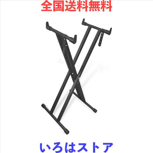 【改良バージョン】 Longeye 電子ピアノスタンド キーボード ピアノ スタンド 折りたたみ式 X型 高さ調整可能 88鍵盤 61鍵盤 コンパクト