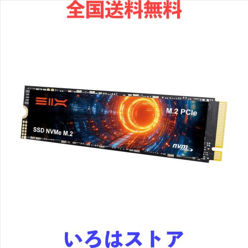 SIX NVMe M.2 SSD PCIe Gen4x4 1TB M.2 2280規格 最大7350MB/s読込 - PS5メモリー拡張対応/ヒートシンク付属 ノートPC・デスクトップ用内