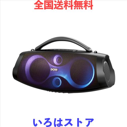 bluetoothスピーカー ワイヤレス 120Ｗ 大音量 26時間再生 IPX6防水 リズムに合わせたRGBライト搭載 ステレオペアリング ポータブルスピ