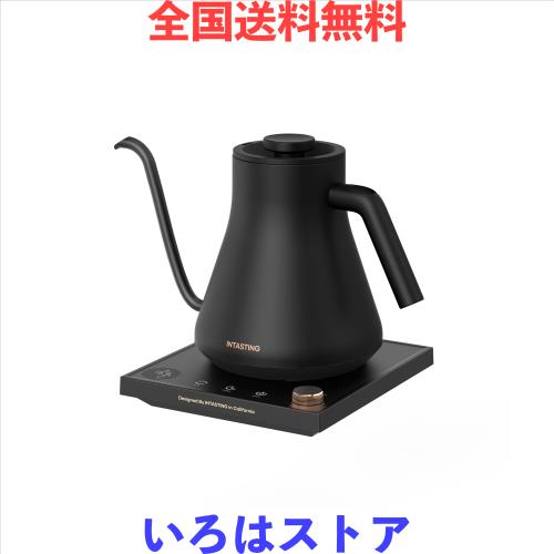 intasting 電気ケトル コーヒー 1°C単位の精密調節 ドリップ コーヒーポット 細口ドリップ LED表示パネル 電気ポット ドリップ ポット