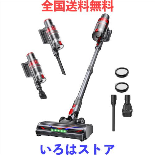掃除機 コードレス 【55000pa超強力吸引・60分連続稼働・自立式】ToyMade コードレス掃除機 2WAY 伸縮パイプ 壁掛収納 HEPA 多重濾過 軽