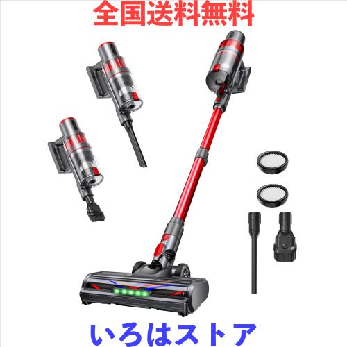 掃除機 コードレス 【55000pa超強力吸引・60分連続稼働・自立式】ToyMade コードレス掃除機 2WAY 伸縮パイプ 壁掛収納 HEPA 多重濾過 軽