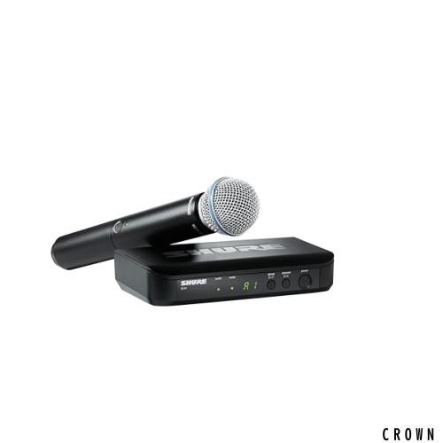SHURE シュア ワイヤレスマイクシステム BLX24/B58 : BLX2/BETA58Aハンドヘルド型ダイナミックマイク BLX4受信機 プロ仕様 歌 歌手 ボーの通販は