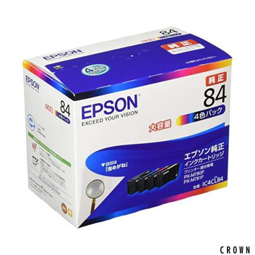 エプソン 純正 インクカートリッジ 虫めがね IC4CL84 4色パック 大容量の通販は