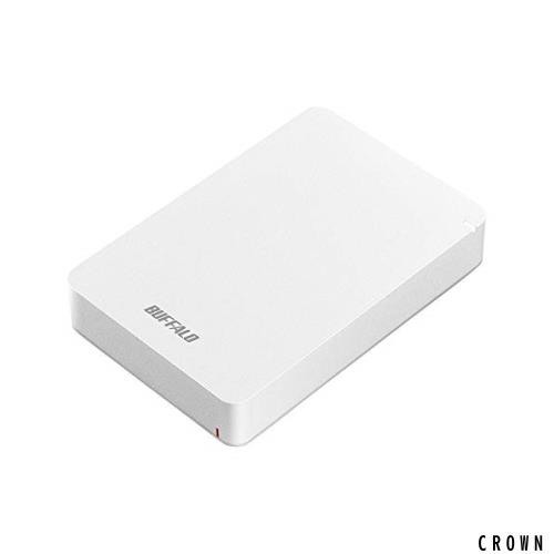 BUFFALO USB3.1(Gen.1)対応 耐衝撃ポータブルHDD 4TB ホワイト HD-PGF4.0U3-GWHAの通販は