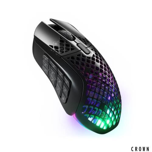 SteelSeries ゲーミングマウス 無線 ワイヤレス Aerox 9 Wireless 超軽量 18ボタン 高速反応 防滴防塵 IP54規格 急速充電 長時間使用可能の通販は