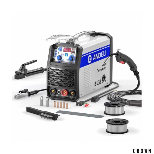 ANDELI 半自動溶接機 120AノンガスMIG/アーク溶接/lift TIG 100V/200V 
