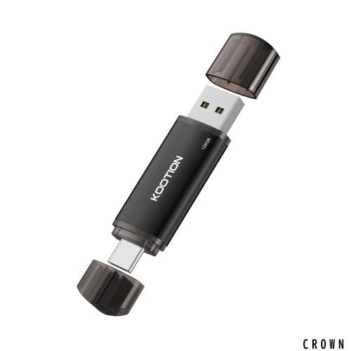KOOTION USBメモリ 128GB タイプC 2in1 USB2.0 + Type-C デュアル usbメモリー タイプc OTG スマホ USB Samsung/Huawei/MacBook/Chromebo
