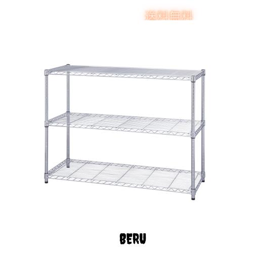 アイリスオーヤマ ラック メタルラック本体 3段 防サビ加工 幅120×奥行46 アイリスオーヤマ ラック メタルラック本体 3段 防サビ加工 幅120×奥行46