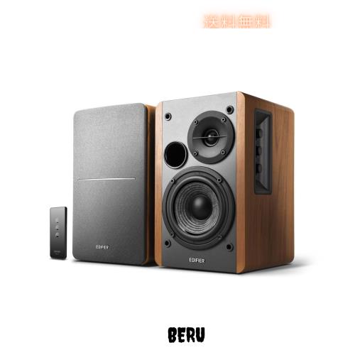 Edifier R1280T アクティブブックシェルフスピーカー定格出力42W，2ウェイ出力，デュアルRCA入力，ノブコントロールまたはリモートコント