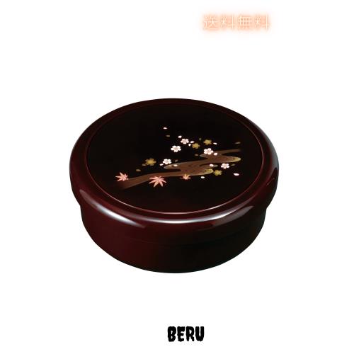 紀州漆器 10.5茶びつ 溜 みやび春秋 21558(茶櫃)の通販は