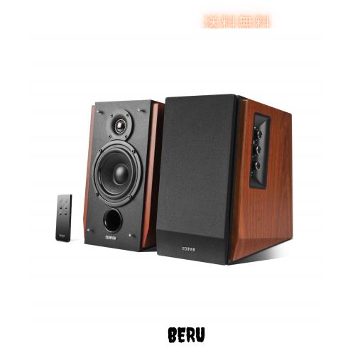 Edifier R1700BT Bluetooth アクティブ スピーカーブックシェルフ/PC/PS5/TV用，66W 出力,アンプ内蔵 - 0.75インチ・トゥイーターと4イン