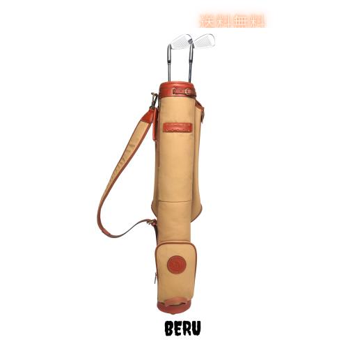 TOURBON ゴルフ クラブケース 軽量 フードカバー付き フリースパッド入り-カーキ