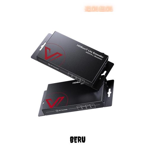 AV Access HDMI エクステンダー 4K@60Hz、HDMI lan エクステンダー， RJ45LAN 延長、最大サポート 70M イーサネット Cat6/Cat7 ネットワ