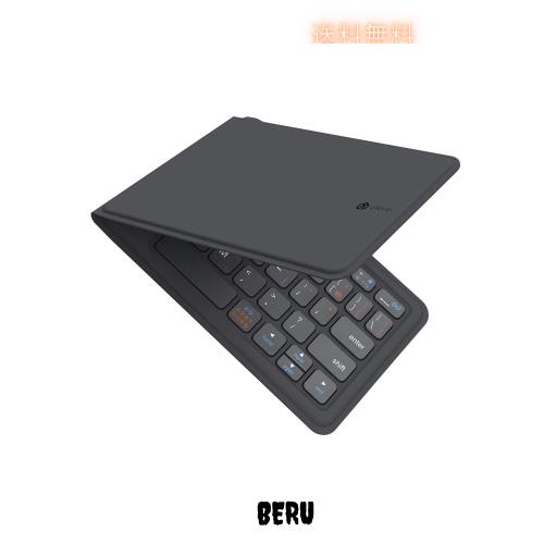 iClever Bluetooth キーボード 折りたたみ式 ワイヤレス キーボード マルチペアリング ipad / iphone 用 キーボード USB 軽量 薄型 レザの通販は