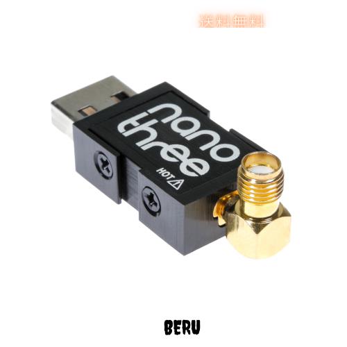 Nooelec NESDR Nano 3 - プレミアム小型RTL-SDR（アルミニウム製エンクロージャー付き）、0.5PPM TCXO、SMA＆MCX入力＆カスタムヒートシ