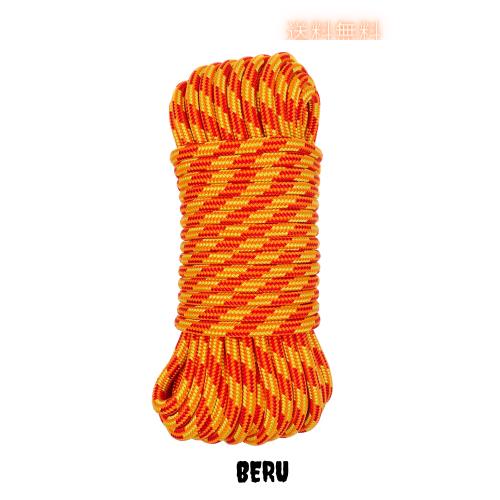 GM CLIMBING 30kN 11.5mm ダブルブレード 二重編み構造 リギングロープ ポリエステルシースとナイロンコア編み 30M カットサイズ オレン