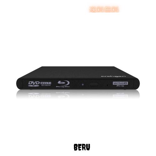 Archgon USB 3.1外付けCD/DVD/Blu-ray/UHDドライブUltra HD 4K コンテンツ BD 再生対応 ブルーレイ アルミ製筐体 ポータブル 保護ケースの通販は