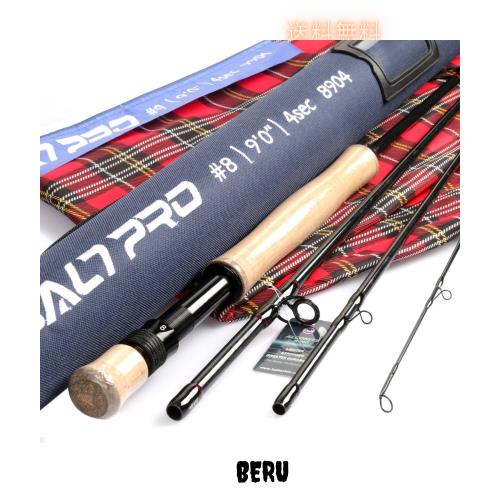 Maxcatch Saltpro 海釣りフライロッド 海水8/9/10wt 9ft ソルトウォーター用 釣り竿 (4ピース, シーブルー（8wt 9ft ）)