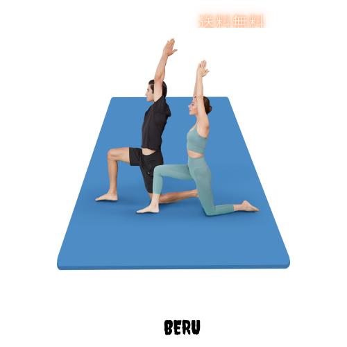 YUREN ヨガマット 極厚 20mm 幅広 135 X 200CM 二人用 トレーニングマット 特大 筋トレ 防音 親子 ストレッチ マット スポーツマット 収