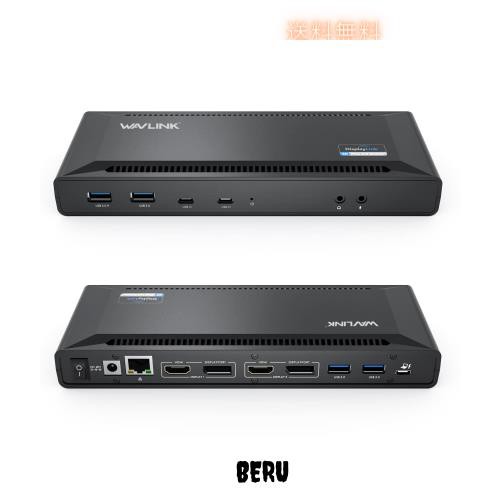 WAVLINK 60W電源、送出サンダーボルト3の互換性、5Kシングルビデオディスプレイ、2xDisplayポート、2xHDMI、ギガビットイーサネット、2 Uの通販は 23,602円