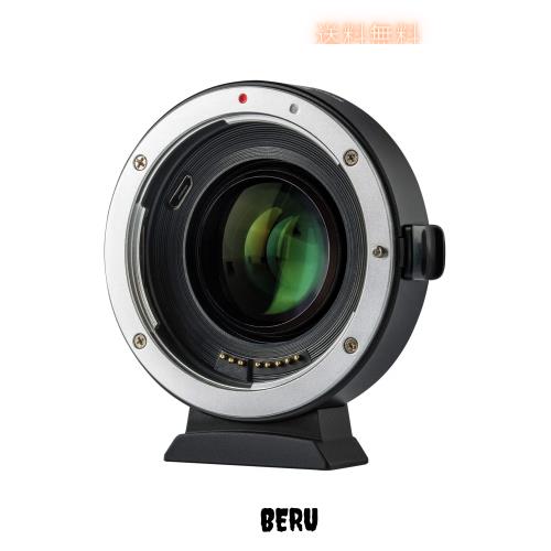 VILOTROX マウントアダプター EF-EOS M2 0.71X スピードブースター AF 絞り調整可 手振れ補正対応 キヤノンEFフルサイズレンズ→キヤノン