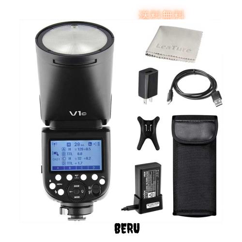 Godox V1-C V1C TTL フラッシュストロボ キャノンCanon対応 76Ws 2.4Gワイヤレス ラウンドヘッド HSS1/8000s 日本語取扱説明書 [並行輸入