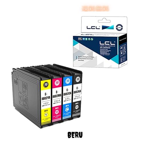 LCL EPSON用 IB02 IB02A IB02KA IB02CA IB02MA IB02YA （4色セット） 顔料 互換インクカートリッジ対応機種：PX-M7110F/M7110FP/M7110FT/