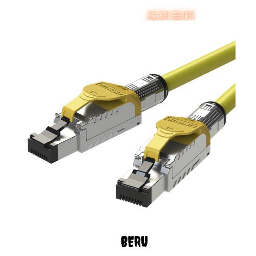 [LINKUP] Cat8 イーサネット パッチケーブルS/FTP 4ペア 22AWG スクリーン単線ケーブル | 2000MHz (2GHz) 最大40Gbps |将来の第5世代イー
