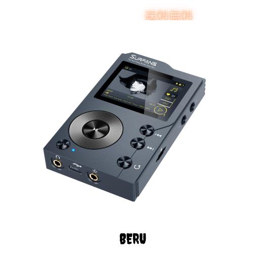 Surfans F20 HiFi MP3プレーヤー ブルートゥース付き ロスレスDSDデジタルオーディオ音楽プレーヤー、 ポータブルオーディオプレーヤー 3