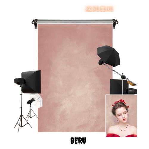 Kate 2x3m ピンク 背景布 ビンテージ 藕ピンク 撮影 背景 ポートレート 写真背景 撮影用 装飾用 カスタマイズ可能背景