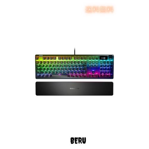SteelSeries有機ELディスプレイ搭載Apex 7 TKL Blue SteelSeries ゲーミングキーボード 青軸 有線 日本語配列 有機EL