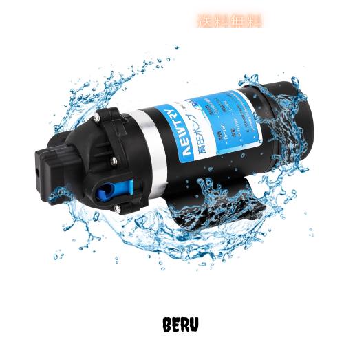 NEWTRY 高圧ポンプ 給水 排水ポンプ ダイヤフラムポンプ 電動ウォーターポンプ 最大揚程110m 160PSI 最大吐出量7L/min 低騒音 車用 家庭
