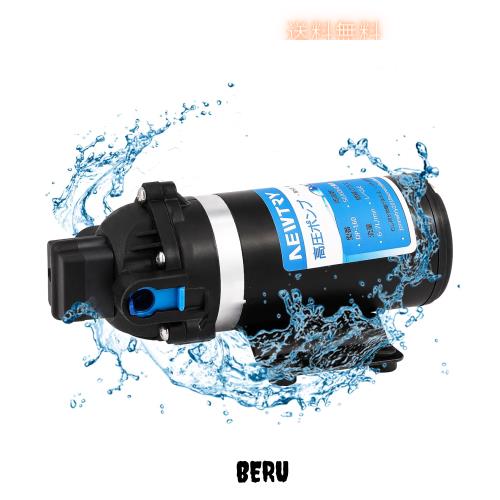 NEWTRY 高圧ポンプ 給水 排水ポンプ ダイヤフラムポンプ 電動ウォーターポンプ 最大揚程110ｍ 160PSI 最大吐出量6L/min 低騒音 車用 家庭