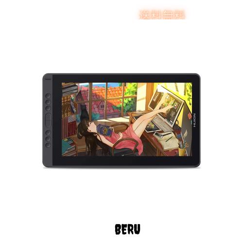 HUION 液タブ Kamvas 13 初めての液晶ペンタブレット スマホで使える 充電不要ペンPW517 8192レベル筆圧感度 傾き検知機能 ショートカッ