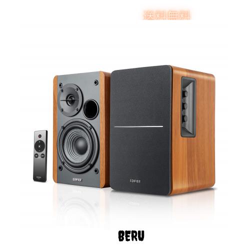 Edifier R1280Ts アクティブブックシェルフスピーカーサブウーファー出力ポート，内蔵アンプ-4’’ドライバ＆5 ”ツイーター，定格出力42W，